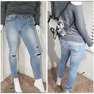 Jean Shop Destroyed Denim Jeans